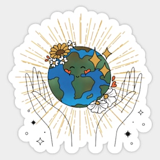 the loveliest earth Sticker